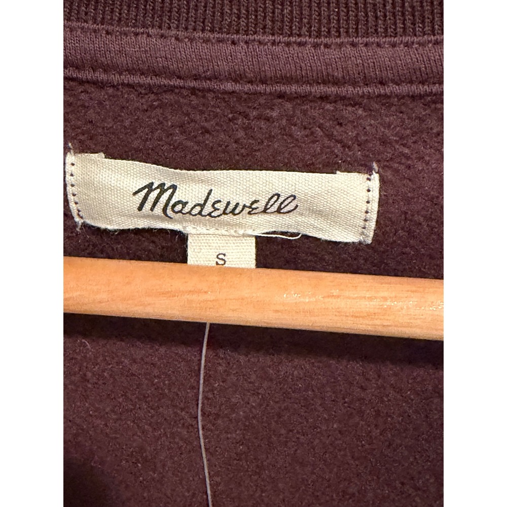 Madewell MWL Re-sourced Fleece Polo Sweatshirt  N0164‎ Womens Small NEW - Picture 8 of 10